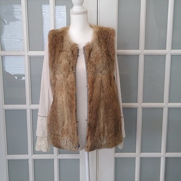LaRok Luxe 100% Rabbit Fur Vest - Picture 2 of 16